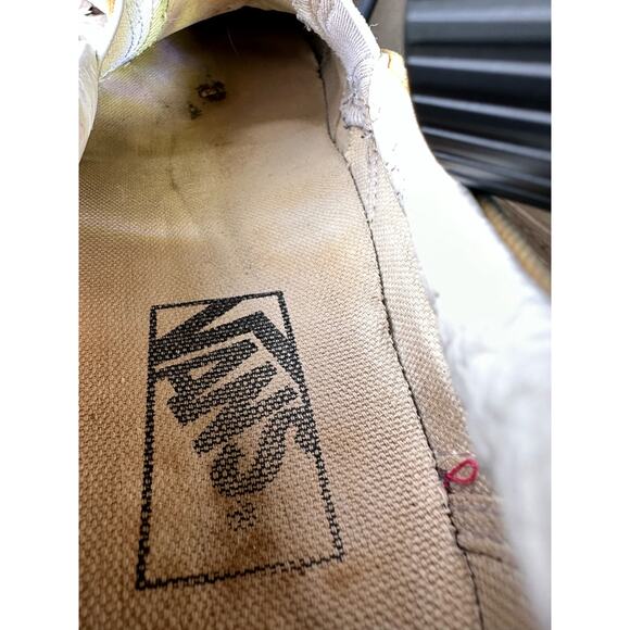 VANS Classic Slip On Checker Yellow & White Low Top Men 6/Wo 7.5 Skater Sneaker - Picture 9 of 13